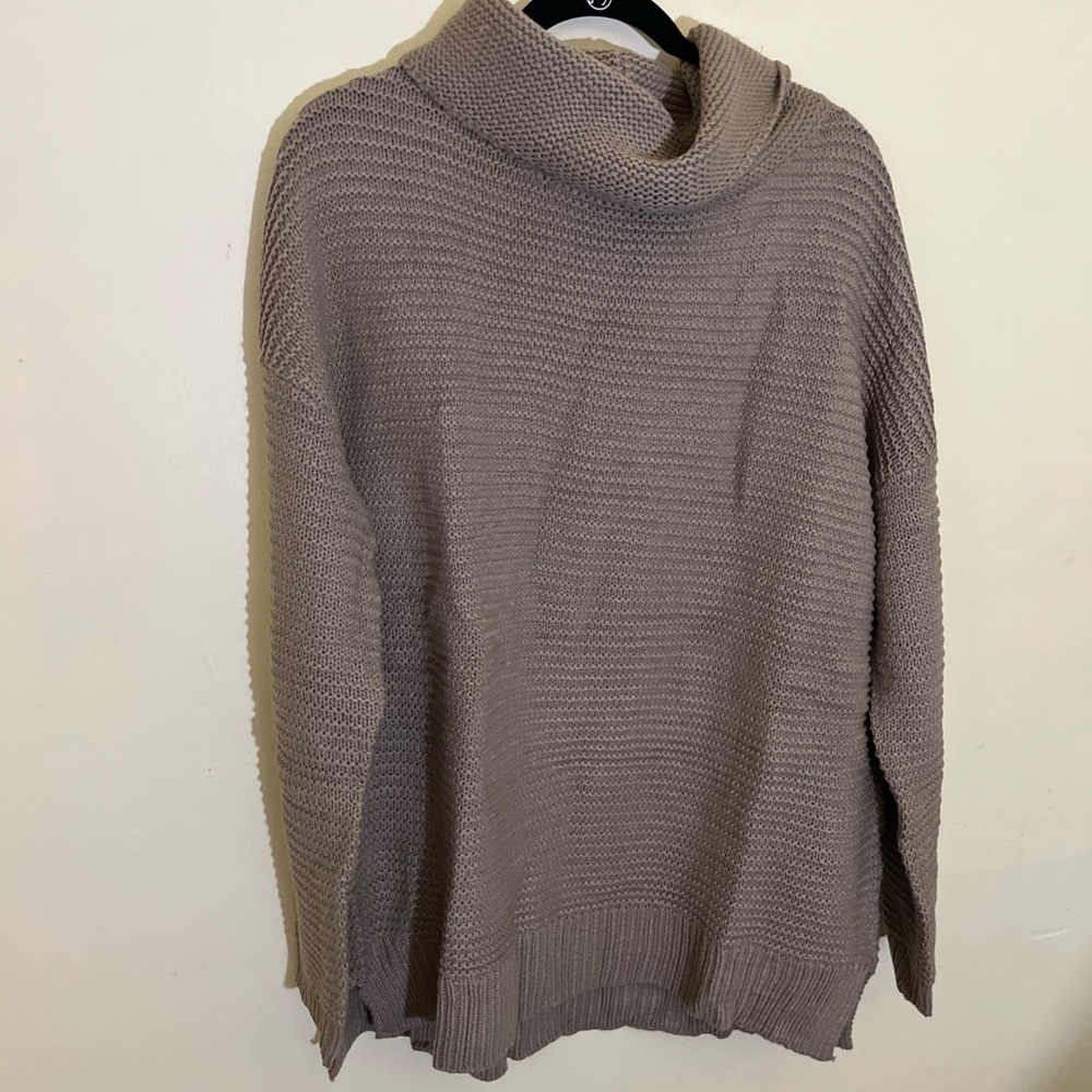 Cozy Taupe/Camel Turtleneck Sweater 2XL NWT